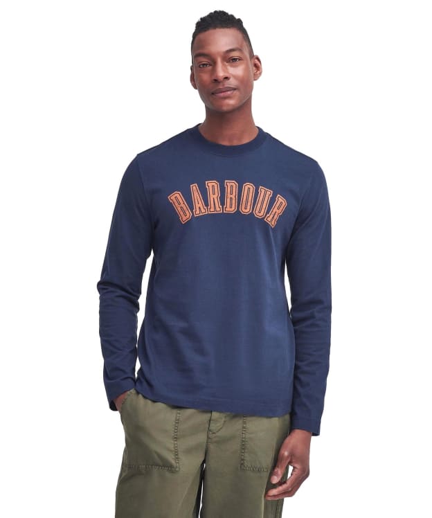 Men's Barbour Tidworth Long Sleeve Relaxed T-Shirt - Navy