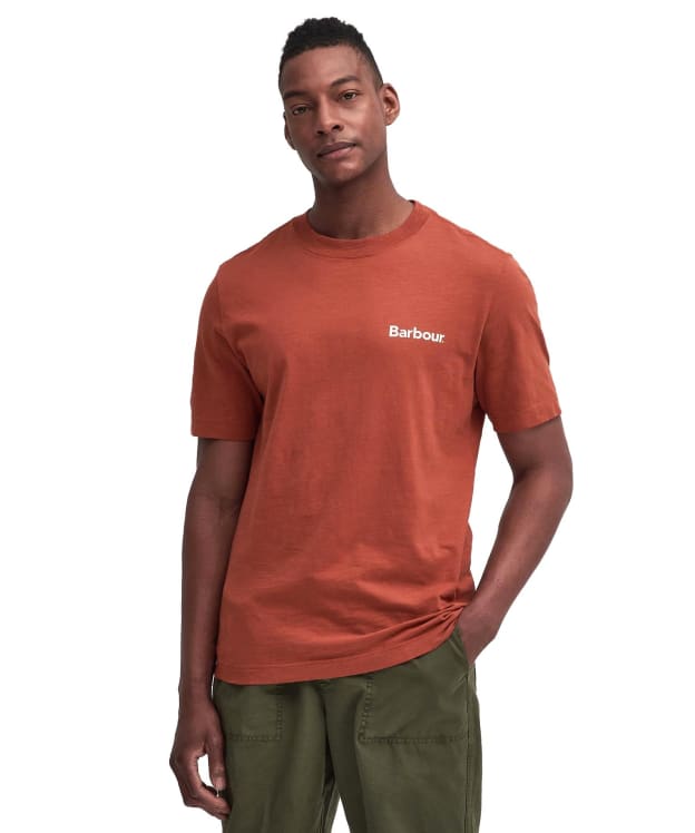 Men's Barbour Pitbright Relaxed T-Shirt - Dark Ginger