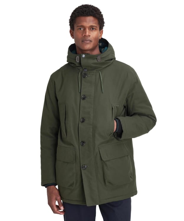 Men's Barbour Winter Beaufort Waterproof Parka - Sage