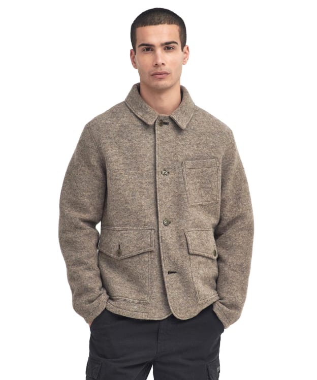 Men's Barbour International Allmoor Wool Jacket - Brindle