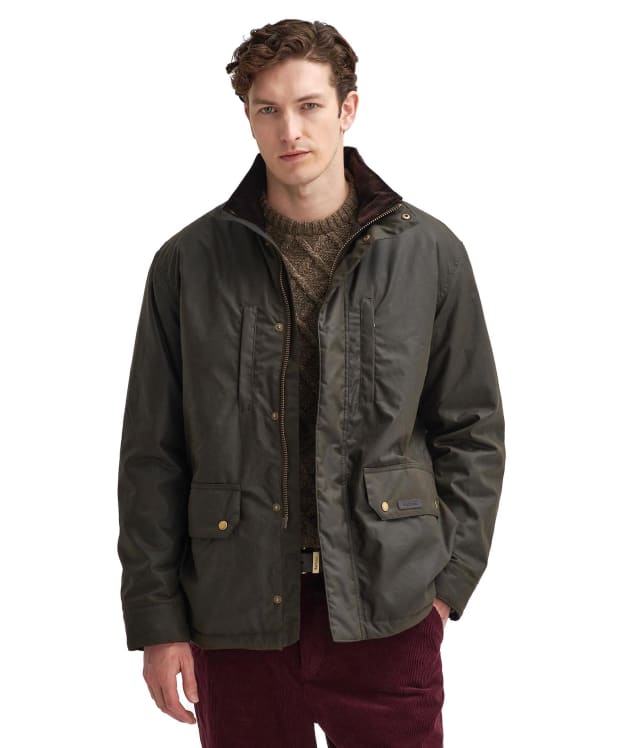 Men's Barbour Sleddale Waxed Jacket - Olive