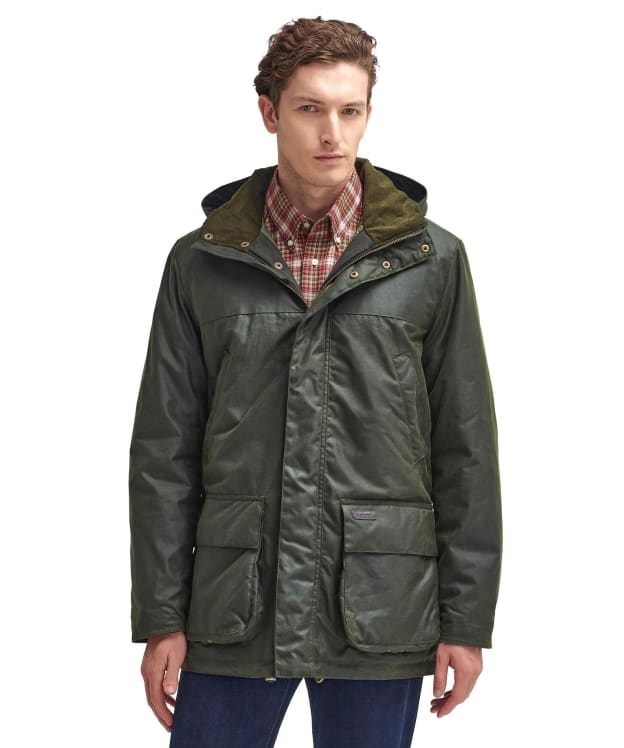 Men's Barbour Bleaberry Waxed Jacket - Fern