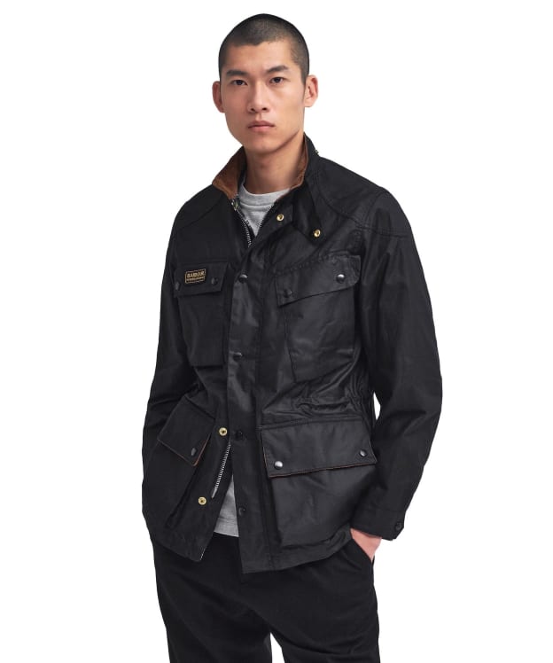 Men's Barbour International Westross Waxed Jacket - Black