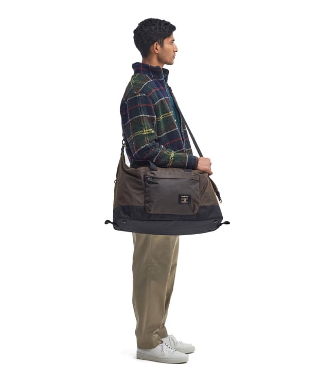 Barbour Field Wax Holdall - Olive / Black