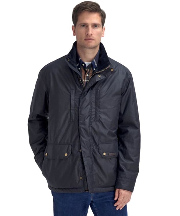Men's Barbour Sleddale Waxed Jacket - Navy