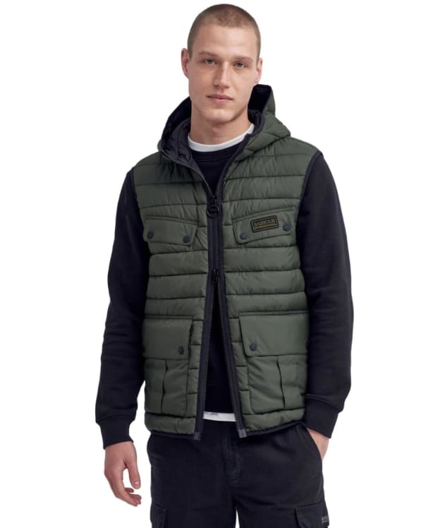 Men's Barbour International Molden Puffer Gilet - Sage