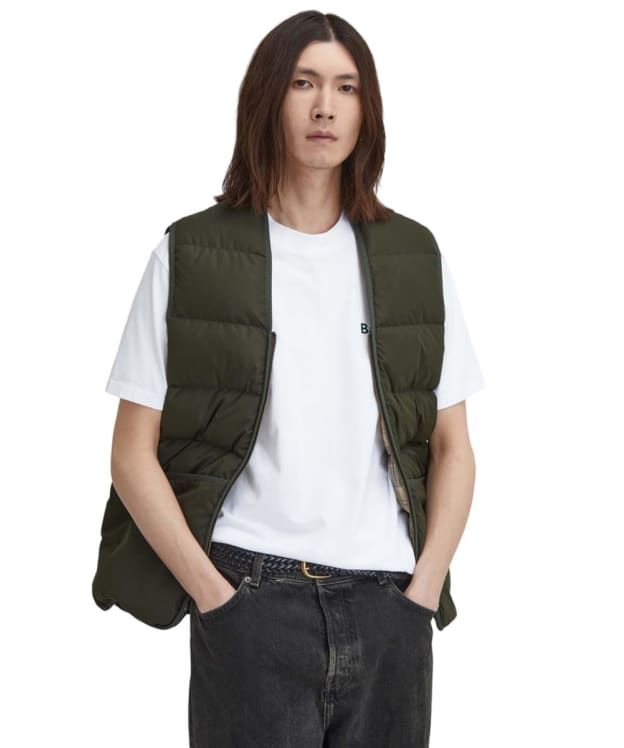 Men's Barbour Reversible Down Puffer Liner - Sage
