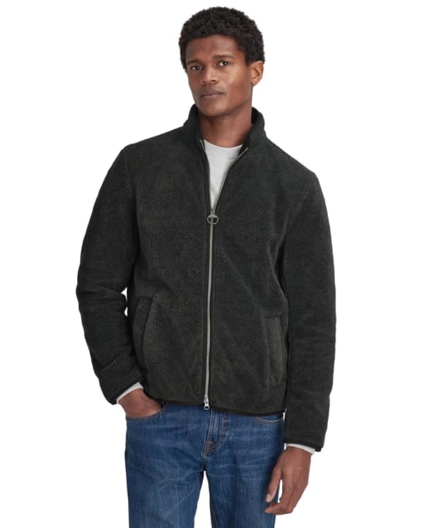 Men's Barbour Belford Fleece Jacket - Olive Mix