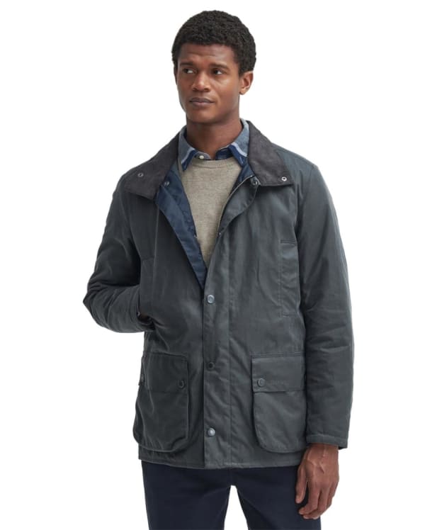 Men's Barbour Beaufort Waxed Mac - Grey