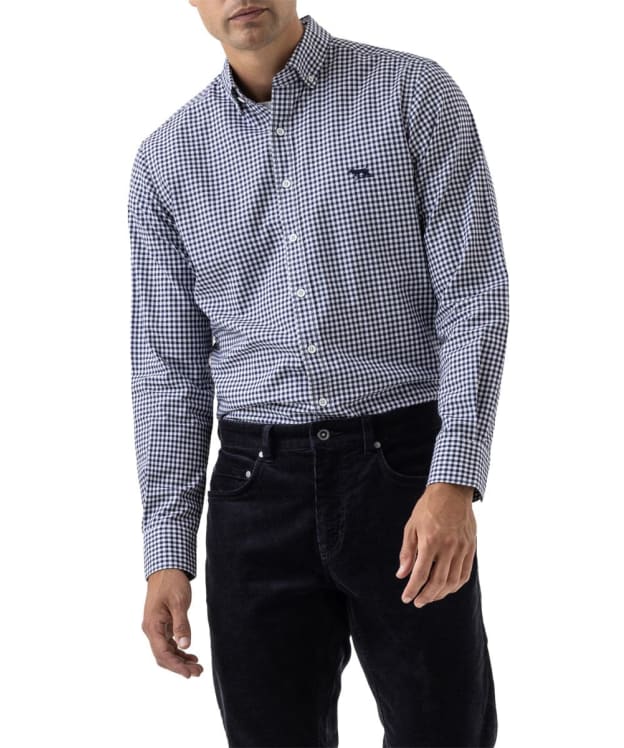 Men's Rodd & Gunn Long Sleeve Check Oxford Shirt - Snow