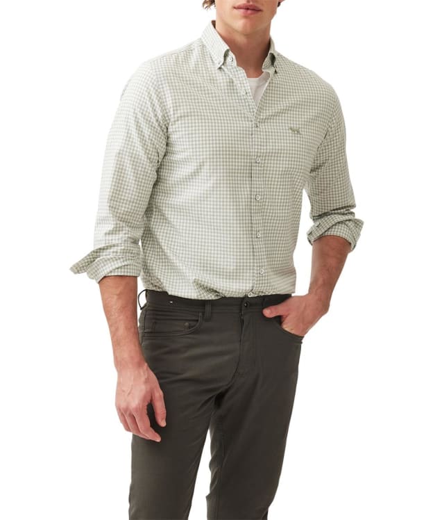 Men's Rodd & Gunn Long Sleeve Check Oxford Shirt - Dusty Sage