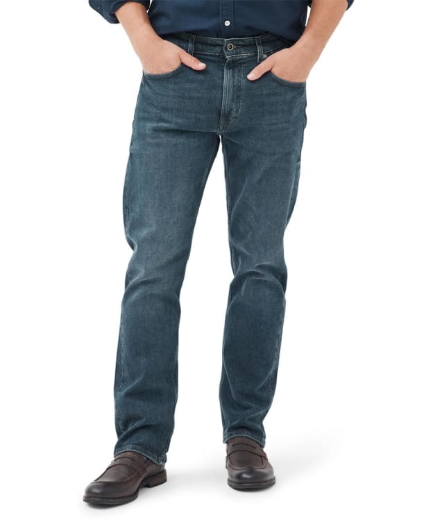 Men's Rodd & Gunn Winton Relaxed Fit Italian Denim Jeans - Mid Blue