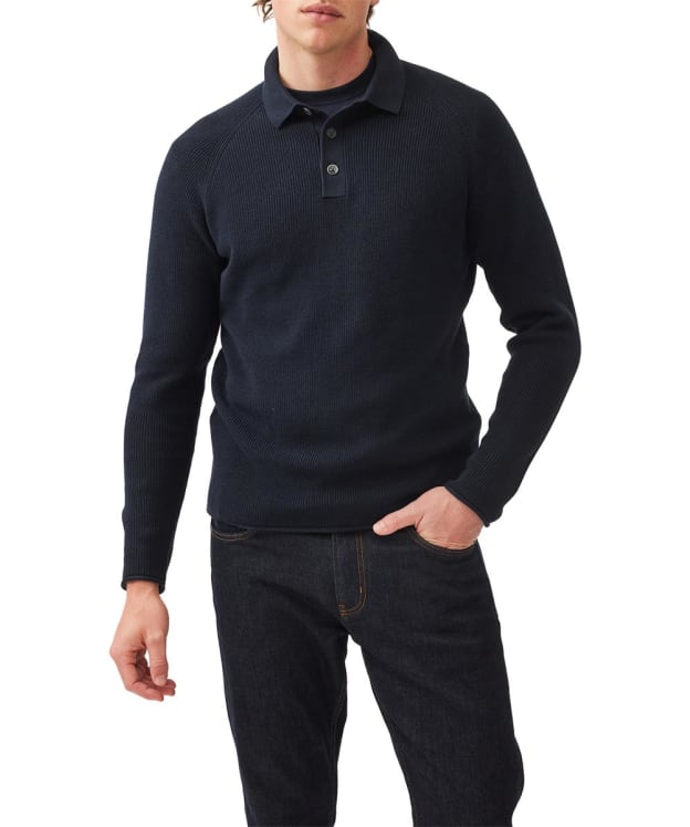 Men's Rodd & Gunn Eastern Bush Button Neck Knit - Navy
