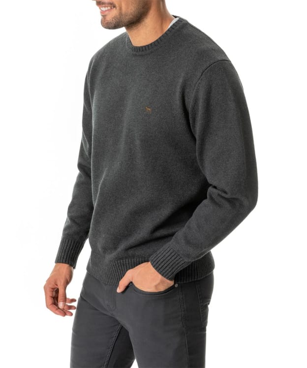 Men's Rodd & Gunn Crew Neck Knit Jumper - Charcoal