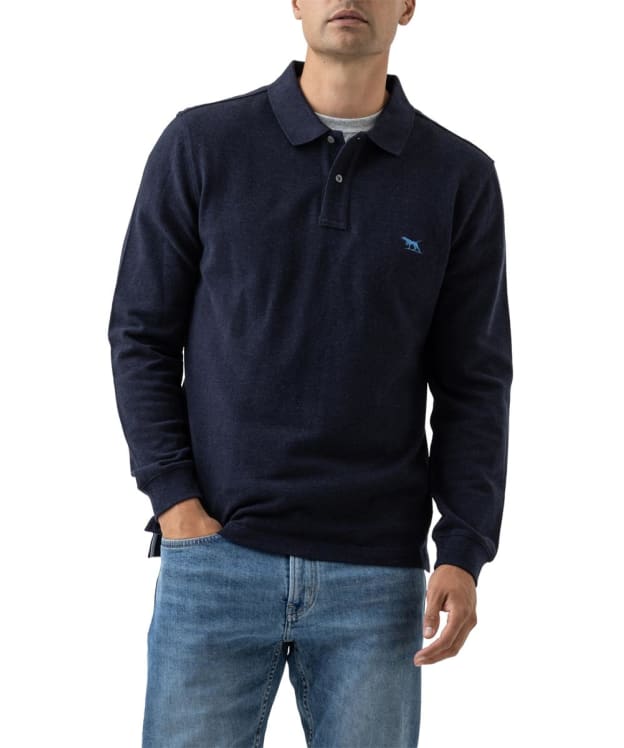 Men's Rodd & Gunn Sports Fit Long Sleeve Polo Shirt - Navy