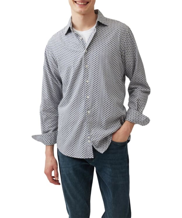 Men's Rodd & Gunn Lockington Sports Fit Pattern Shirt - Smoke