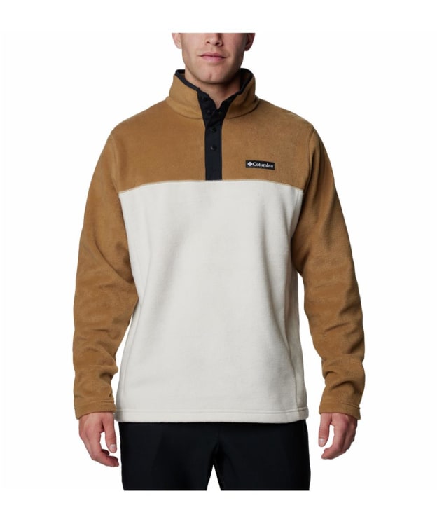 Men's Columbia Steens Mountain Half Snap II Fleece - Dark Stone / Delta