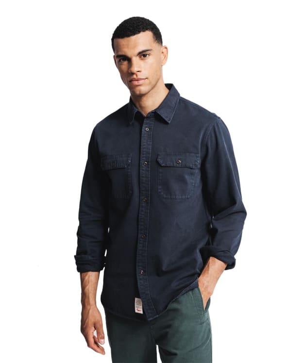 Men's Aubin Normanby Twill Shirt - Navy