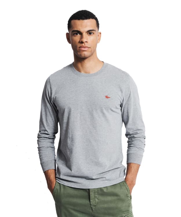 Men's Aubin Buttermere Long Sleeve T-Shirt - Grey Marl