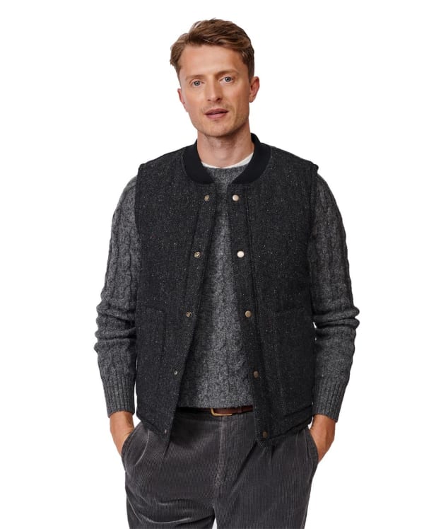 Men's Aubin Sutton Wool Gilet - Charcoal