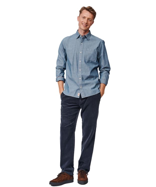 Men's Aubin Newball Button Down Denim Shirt - Chambray