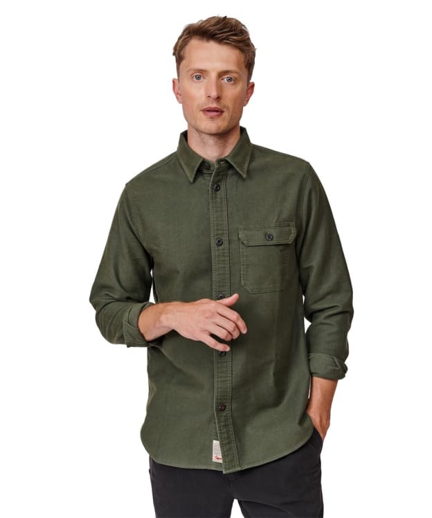 Men's Aubin Stubton Moleskin Overshirt - Forest Green
