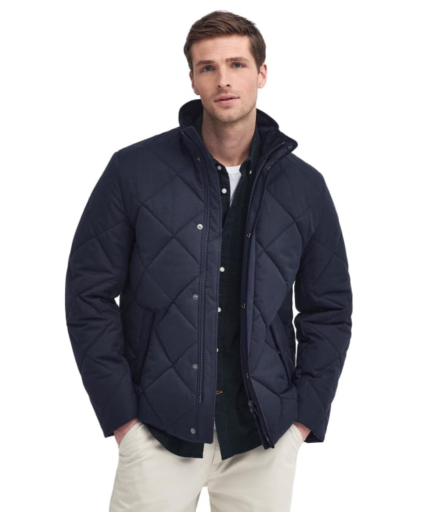 Men's Barbour Embleton Quilted Jacket - Dark Navy