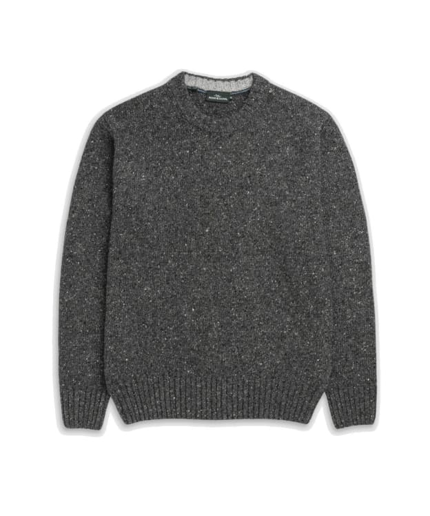 Men's Rodd & Gunn Cox Road Merino Wool Crew Neck Jumper - Tarmac