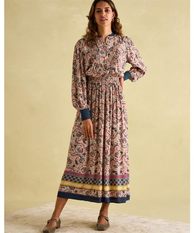 Women's Joules Rosa Midi Shirt Dress - Paisley