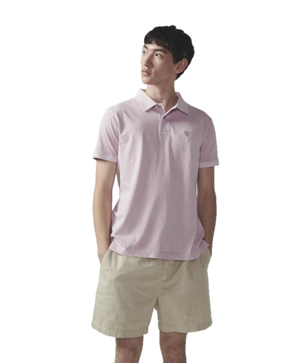 Men's Barbour Terra Dye Polo Shirt - Thistle