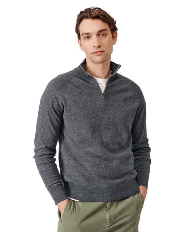 Men's Aubin Bonby Zip Neck Sweater - Charcoal