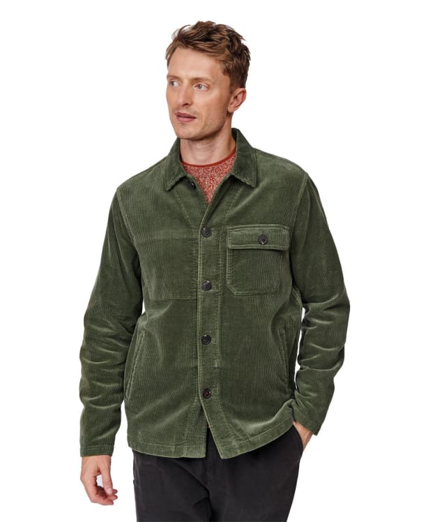 Men's Aubin Burton Cord Overshirt - Olive