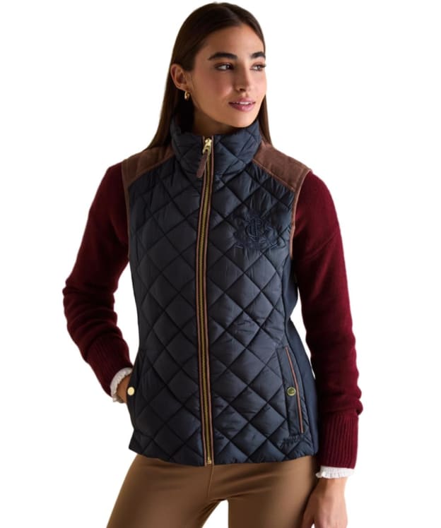 Women's Joules Braemar Luxe Showerproof Gilet - Navy