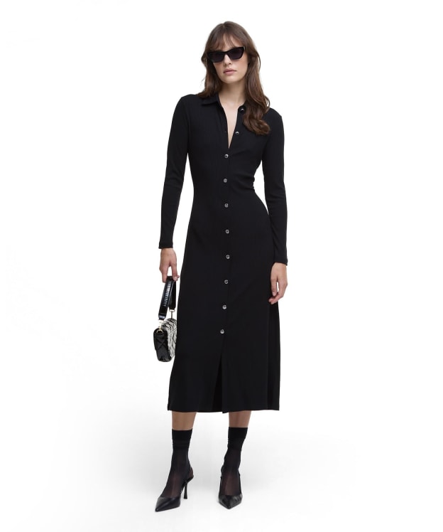 Women's Barbour International Della Maxi Dress - Black