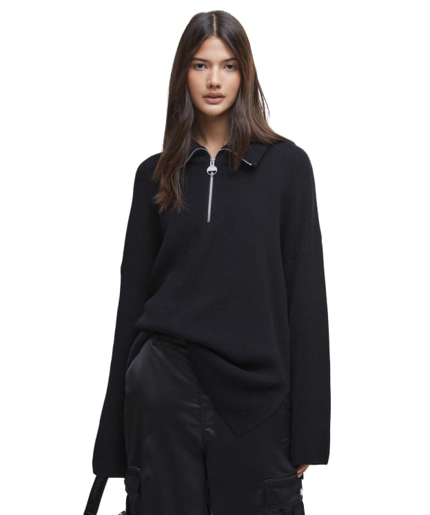 Women's Barbour International Franchesca Knitted Jumper - Black