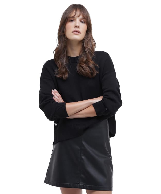 Women's Barbour International Peyton Knitted Jumper - Black