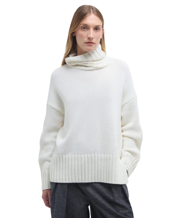 Women's Barbour Josephine Knitted Jumper - Cloud