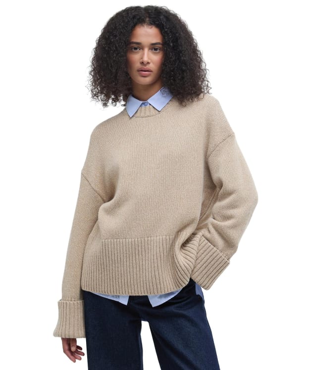 Women's Barbour Cassandra Knitted Jumper - Camel