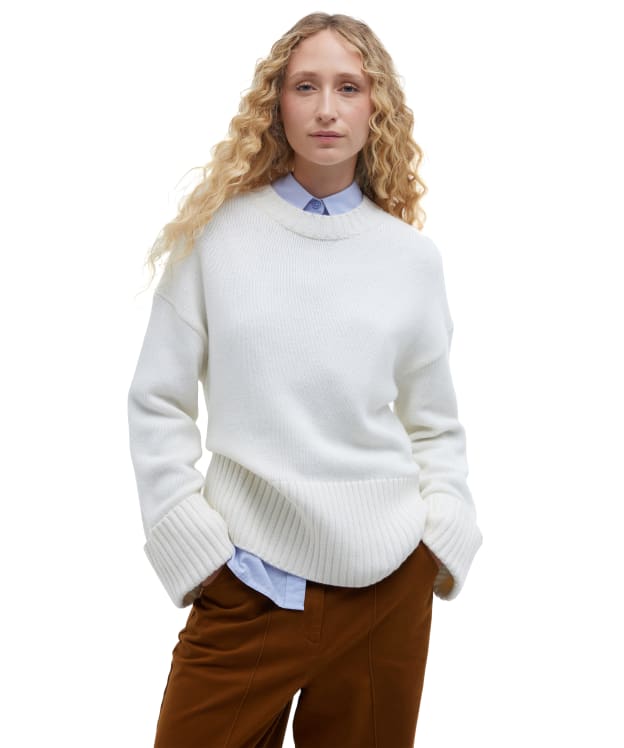 Women's Barbour Cassandra Knitted Jumper - Cloud