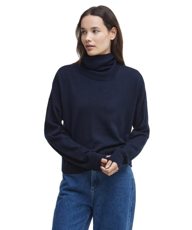 Women's Barbour Shelby Knitted Jumper - Navy