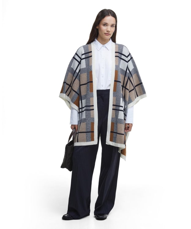 Women's Barbour Violet Knitted Cape - Multi