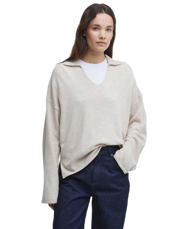 Women's Barbour Fearne Knitted Jumper - Oatmeal