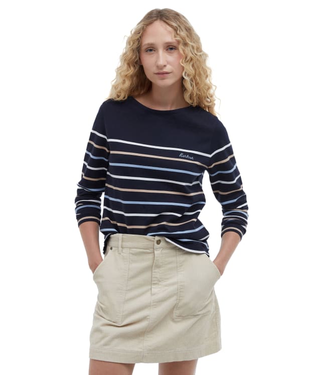 Women’s Barbour Hawkins Top - Navy Stripe 13