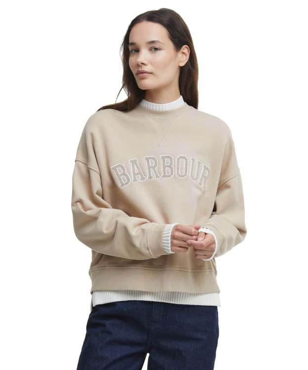Women's Barbour Silverdale Sweatshirt - Camel