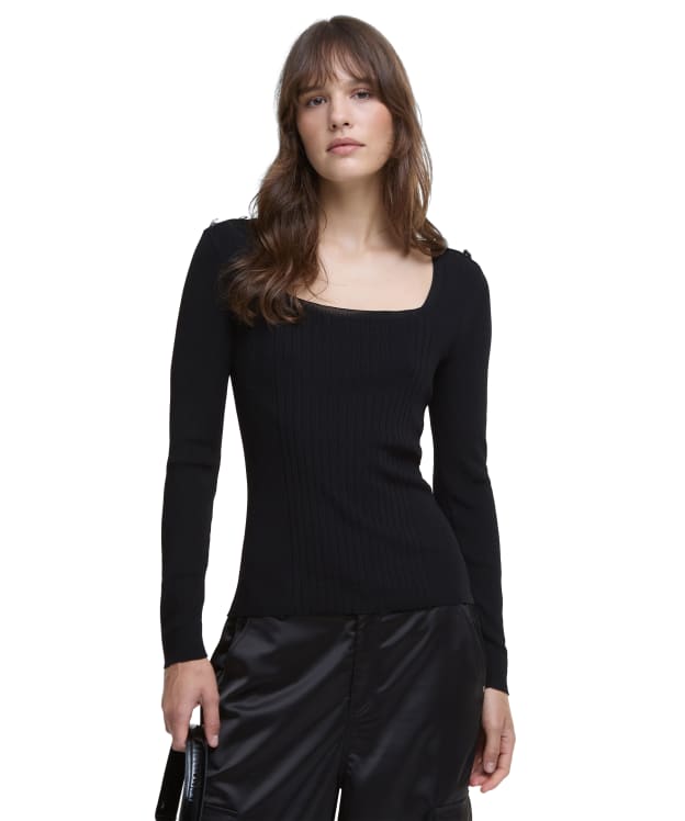 Women's Barbour International Raegan Knitted Jumper - Black