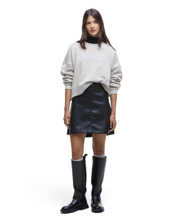 Women's Barbour International Peyton Mini Skirt - Black