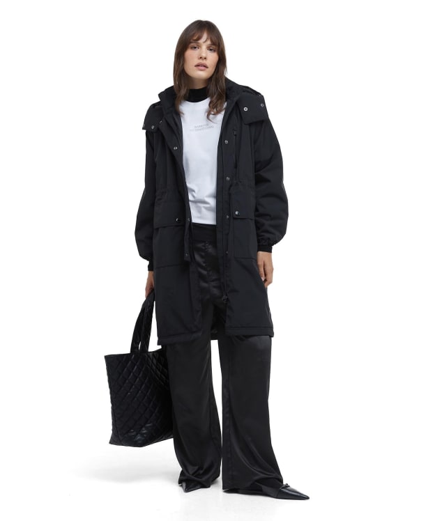 Women's Barbour International Kaylee Insulated Showerproof Jacket - Black