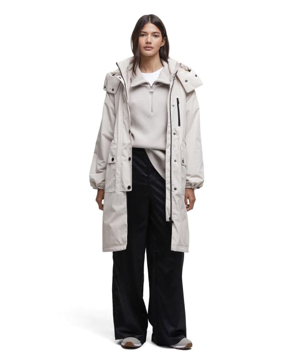 Women's Barbour International Kaylee Insulated Showerproof Jacket - Silver Cloud
