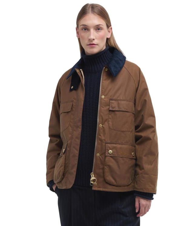 Women's Barbour Ruth Waxed Jacket - Tan / Dress