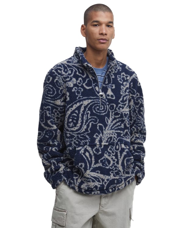 Men's Barbour Fergus Half Zip Fleece - Navy